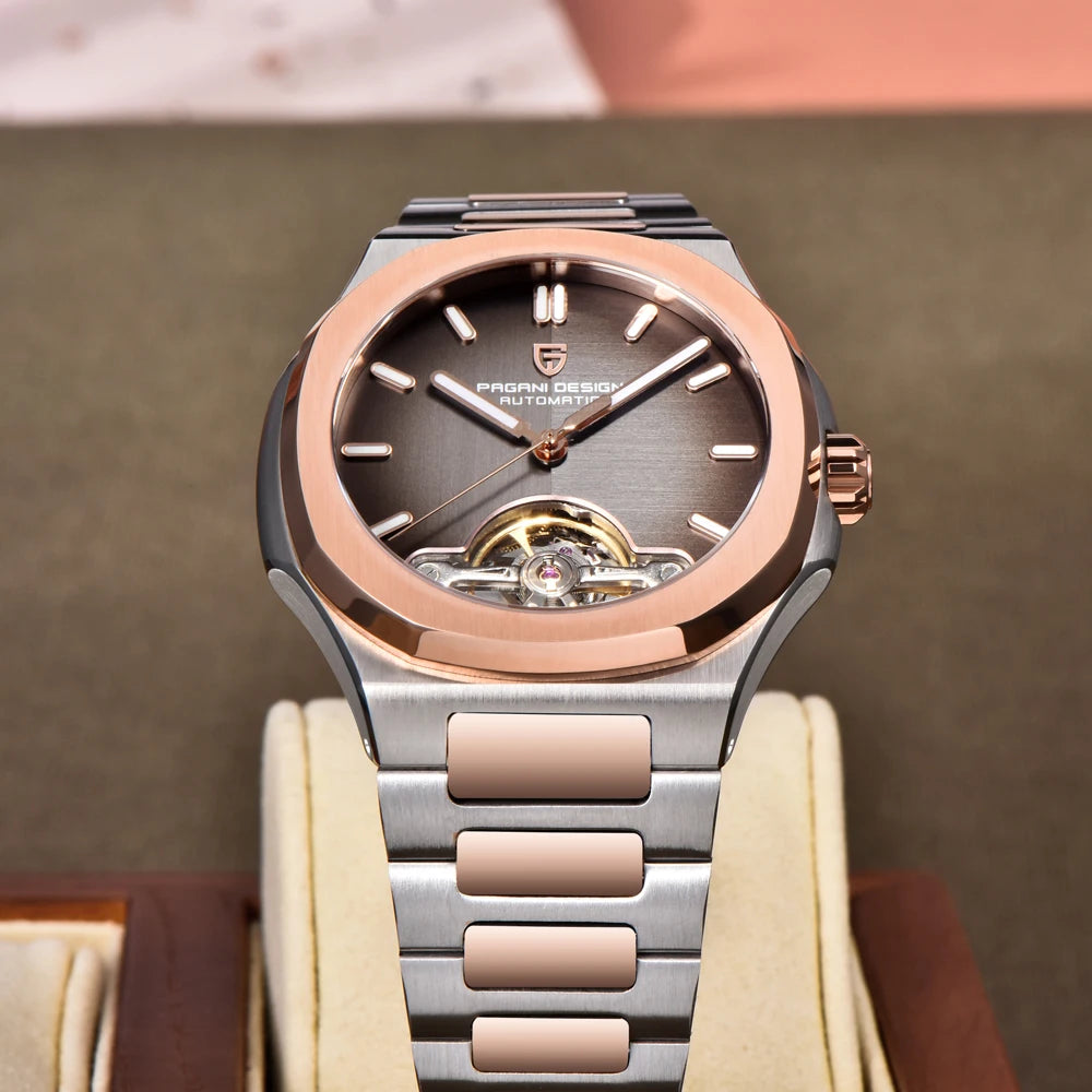 Men's Skeleton Automatic Watch With Sapphire Crystal