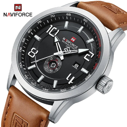 Men’s Sport Quartz Watch With PU Leather Strap