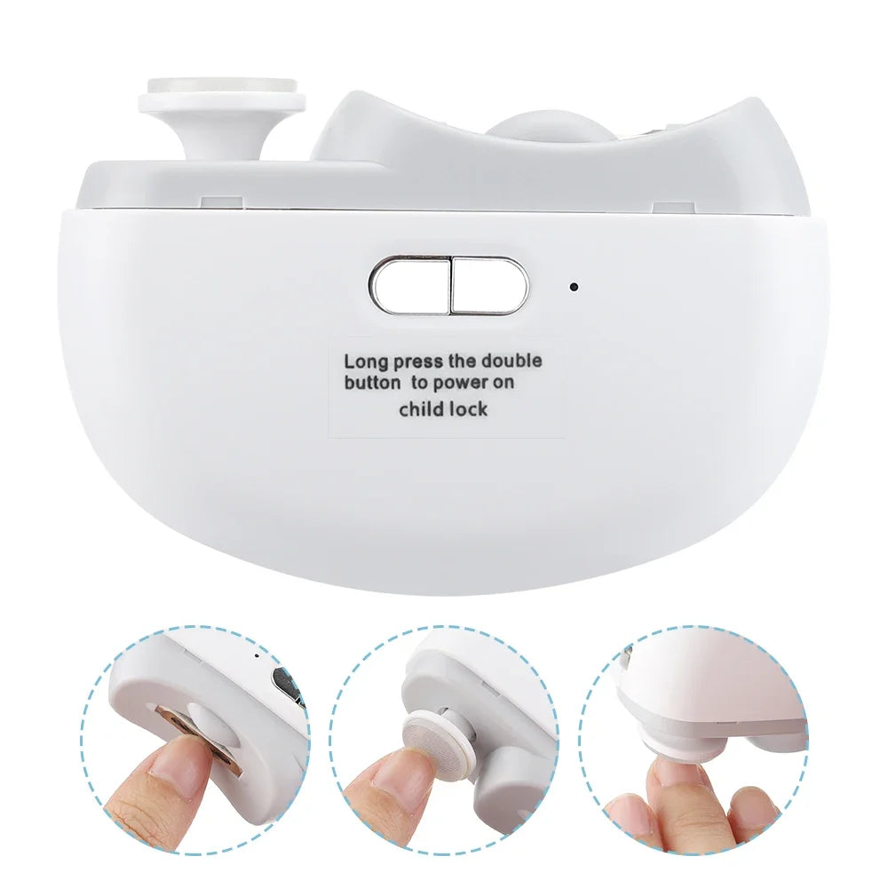 Electric Nail Clipper With Light – Rechargeable Trimmer