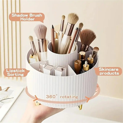 360° Rotating Makeup Organizer Plastic Cosmetic Holder