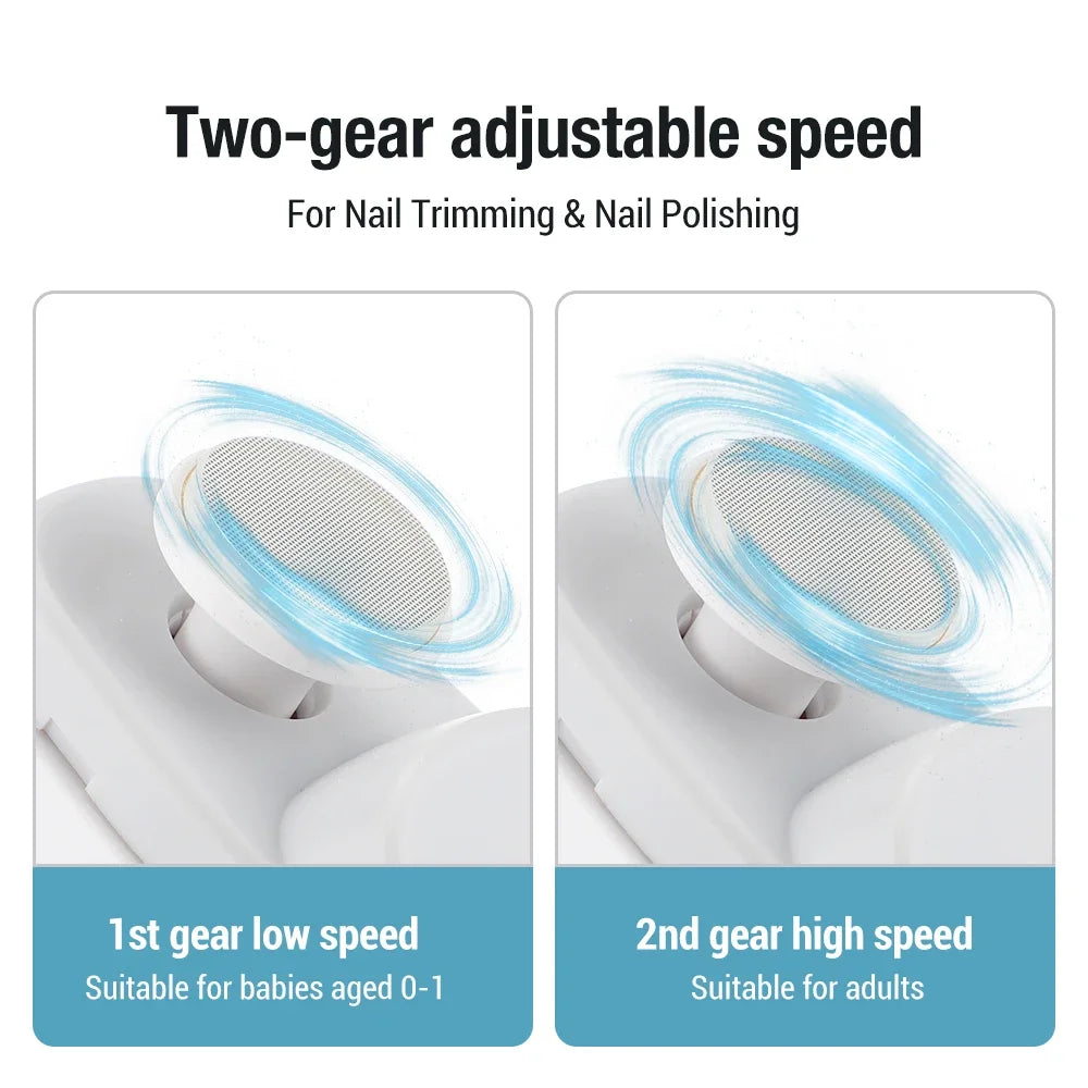 Electric Nail Clipper With Light – Rechargeable Trimmer