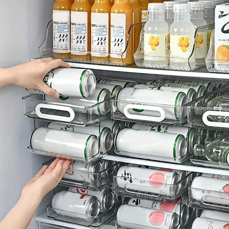 Stackable Soda Can Dispenser for Fridge Storage