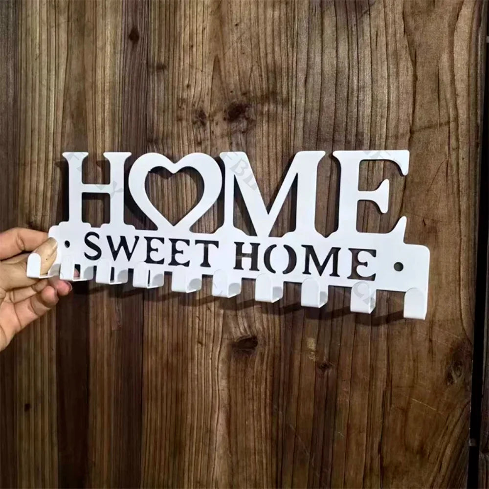 Metal Wall Key Holder Rack – Decorative Wall Hooks