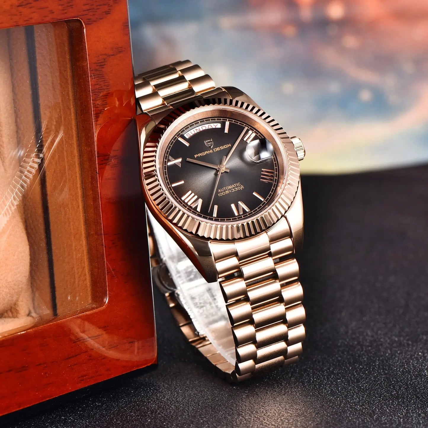 Men's Automatic Luxury Watch With Sapphire Crystal