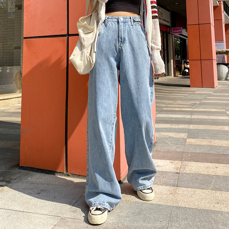 Wide-Leg Vertical Fit Jeans Pants