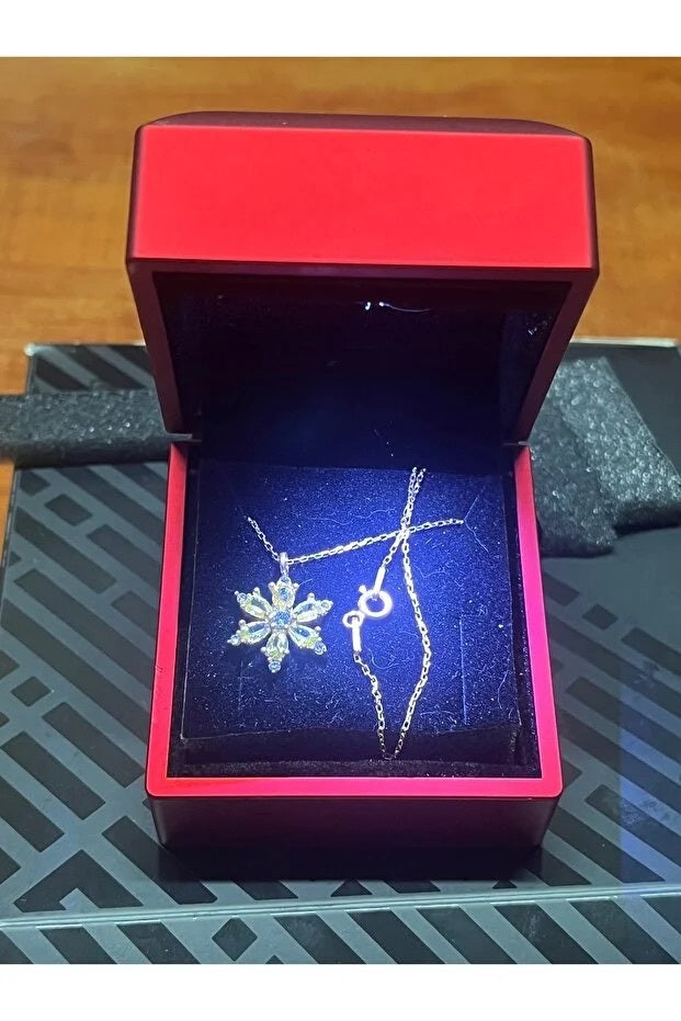 Lotus Amethyst Silver Necklace