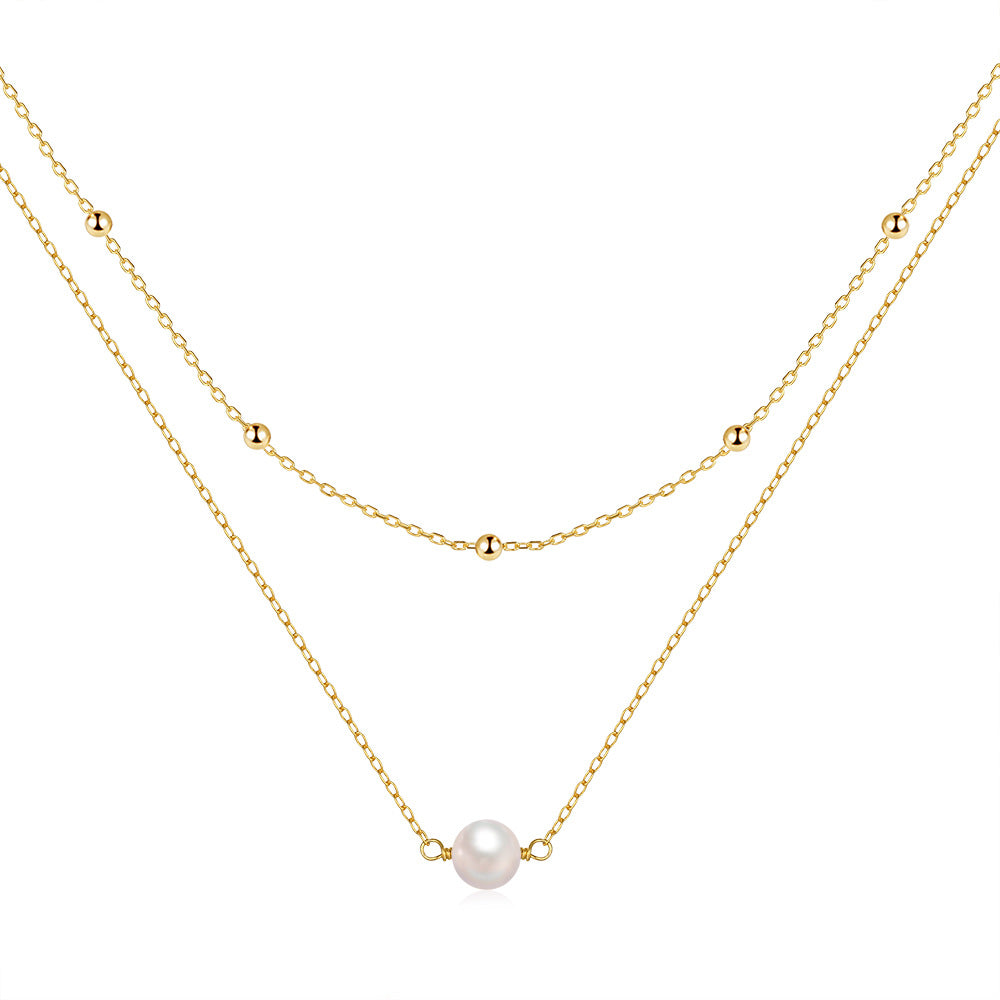 Double Layer Sterling Silver Necklace