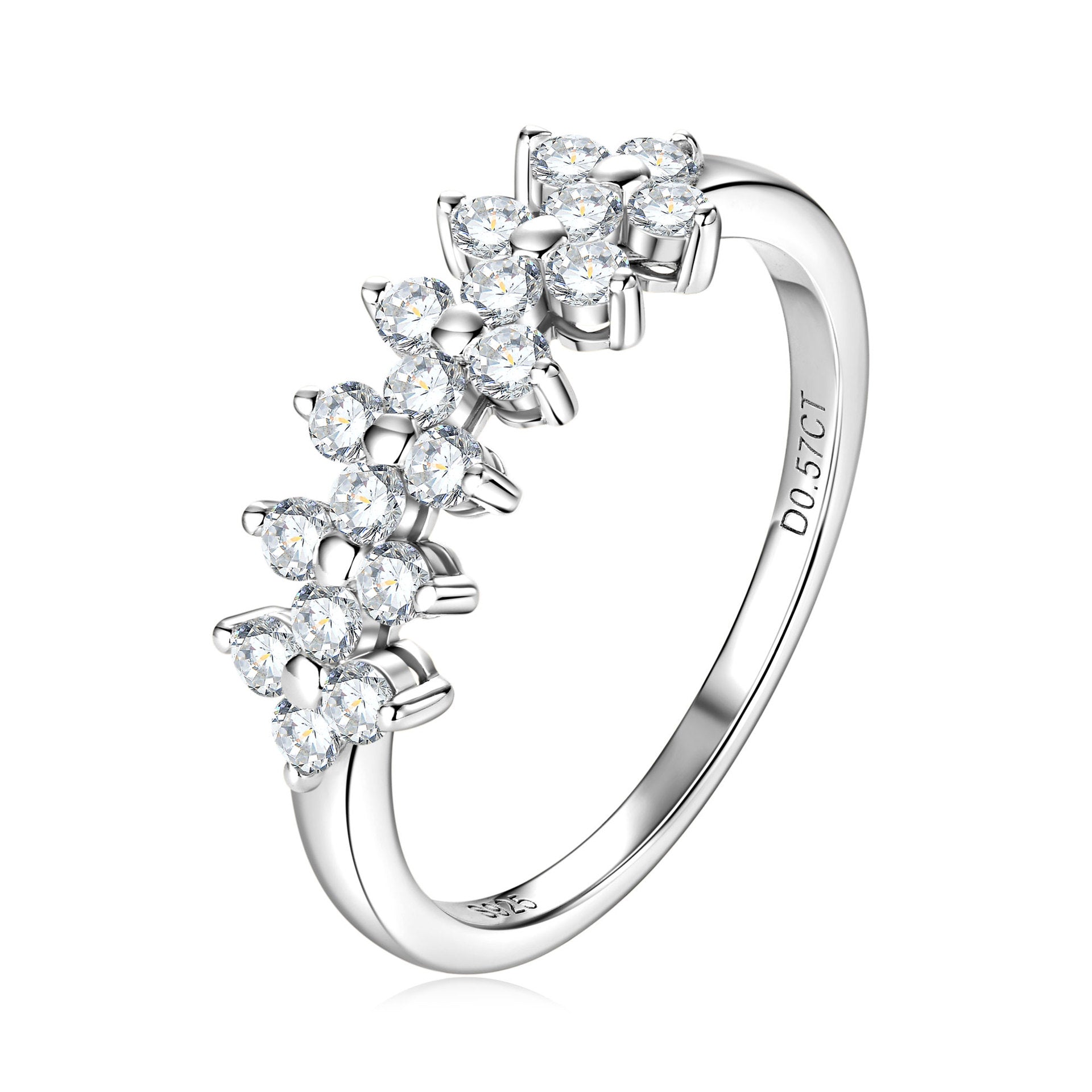 S925 Moissanite Silver Ring