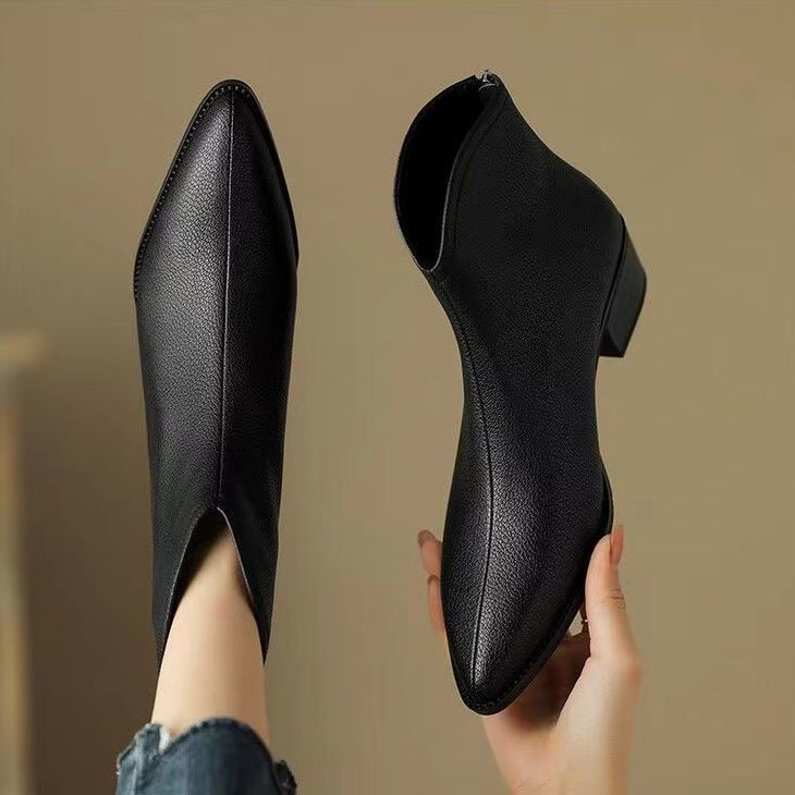 French Short Brown Boots