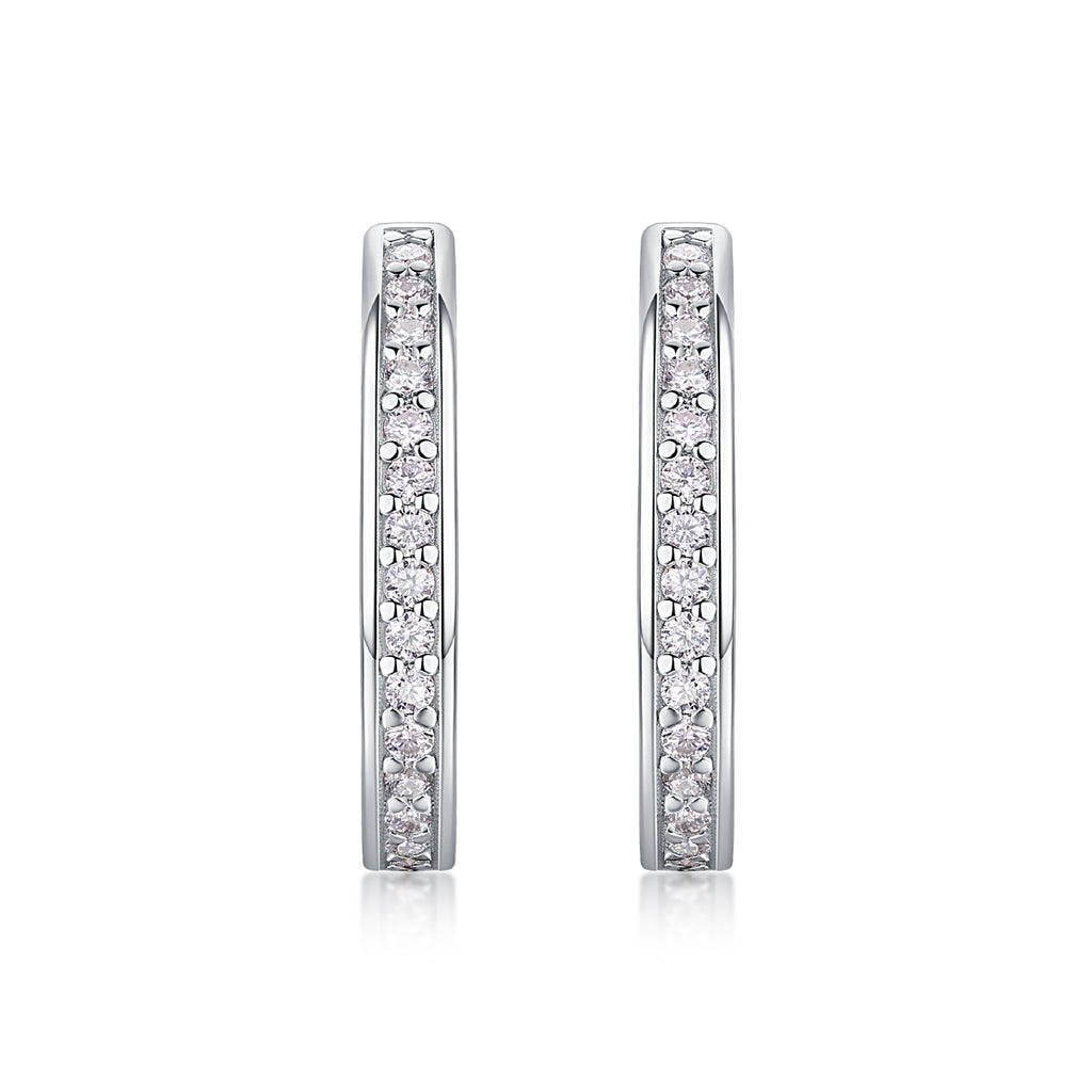 S925 Platinum Moissanite Earrings Jewelry
