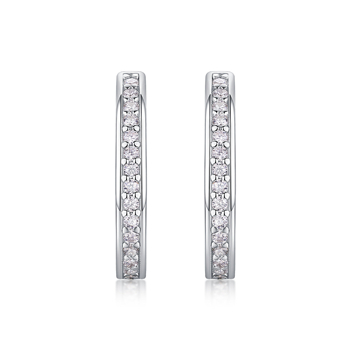 S925 Platinum Moissanite Earrings Jewelry