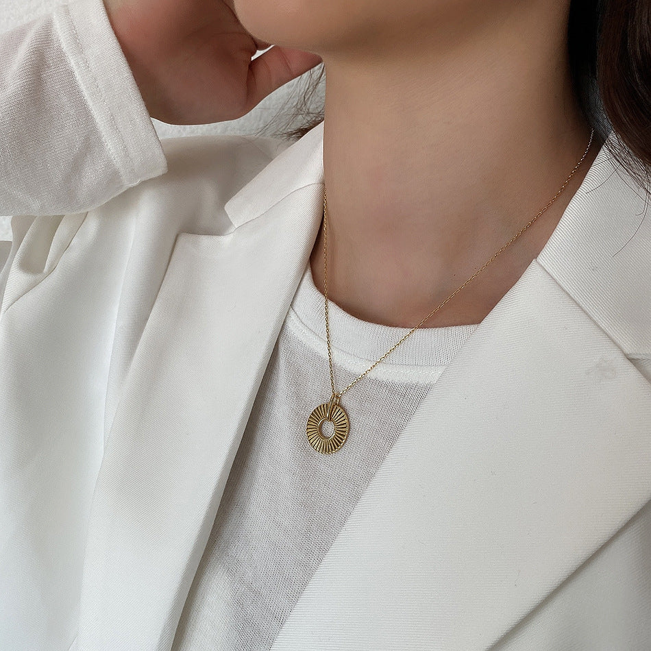 Geometric Silver Necklace