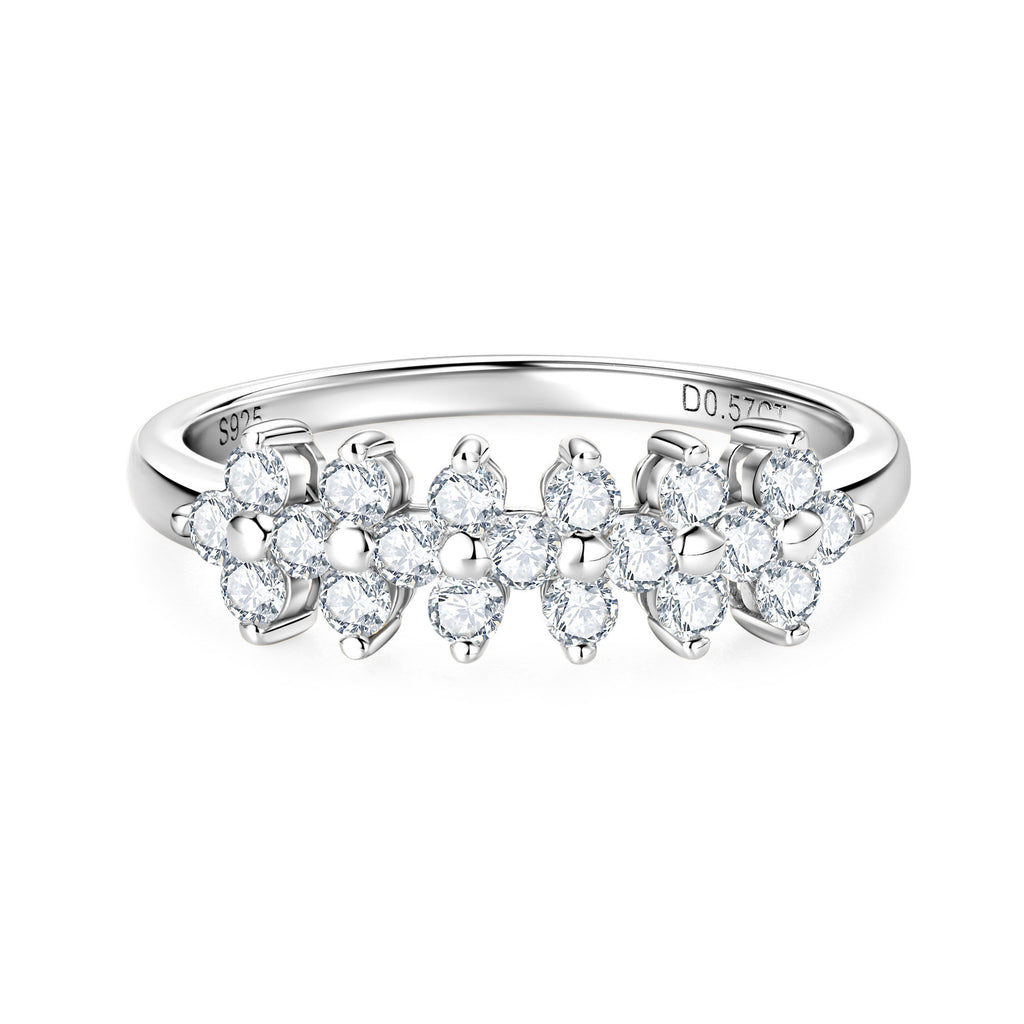 S925 Moissanite Silver Ring
