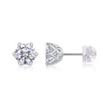 S925 Platinum Prosperity Moissanite Earrings