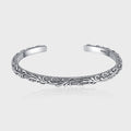 S925 Sterling Silver Carved Bracelet