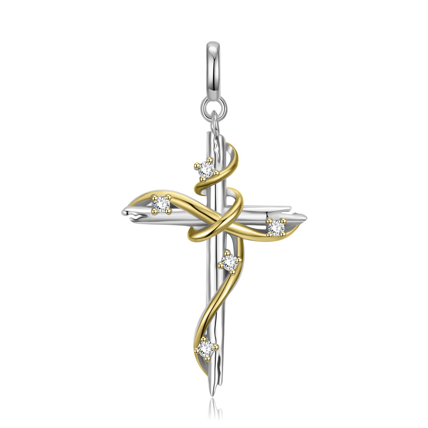 Cross Pendant Silver Necklace