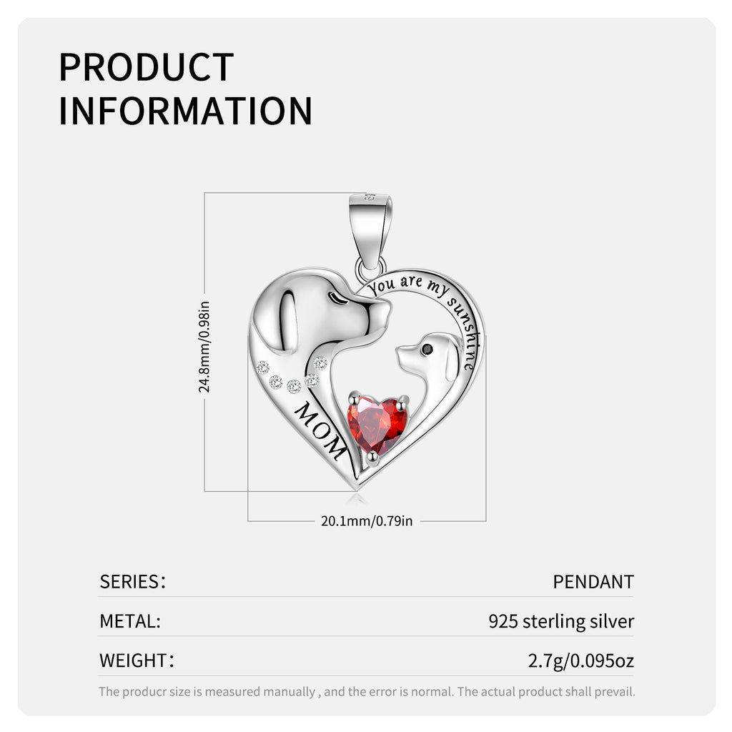 Cute Sterling Silver Dog Necklace