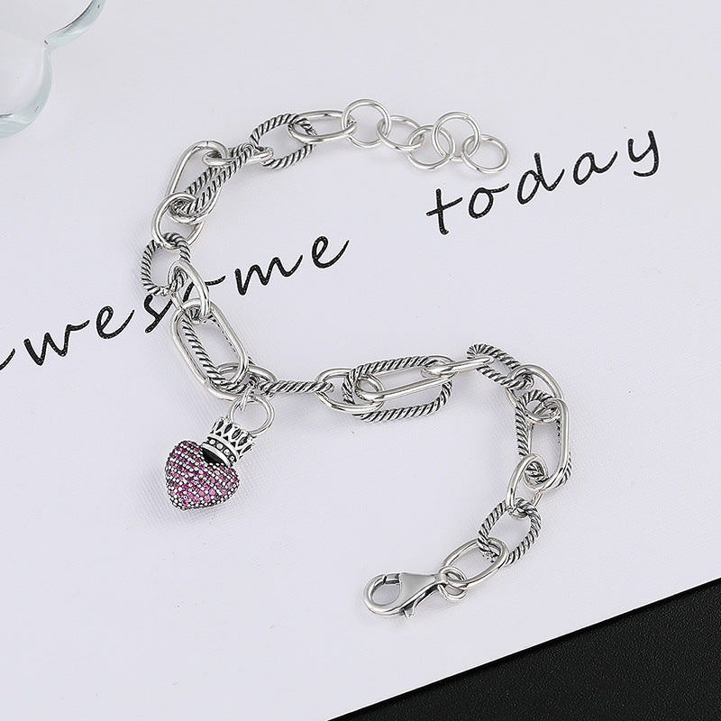 S925 Sterling Silver Vintage Bracelet