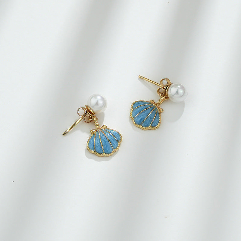 Epoxy Shell Sterling Silver Necklace