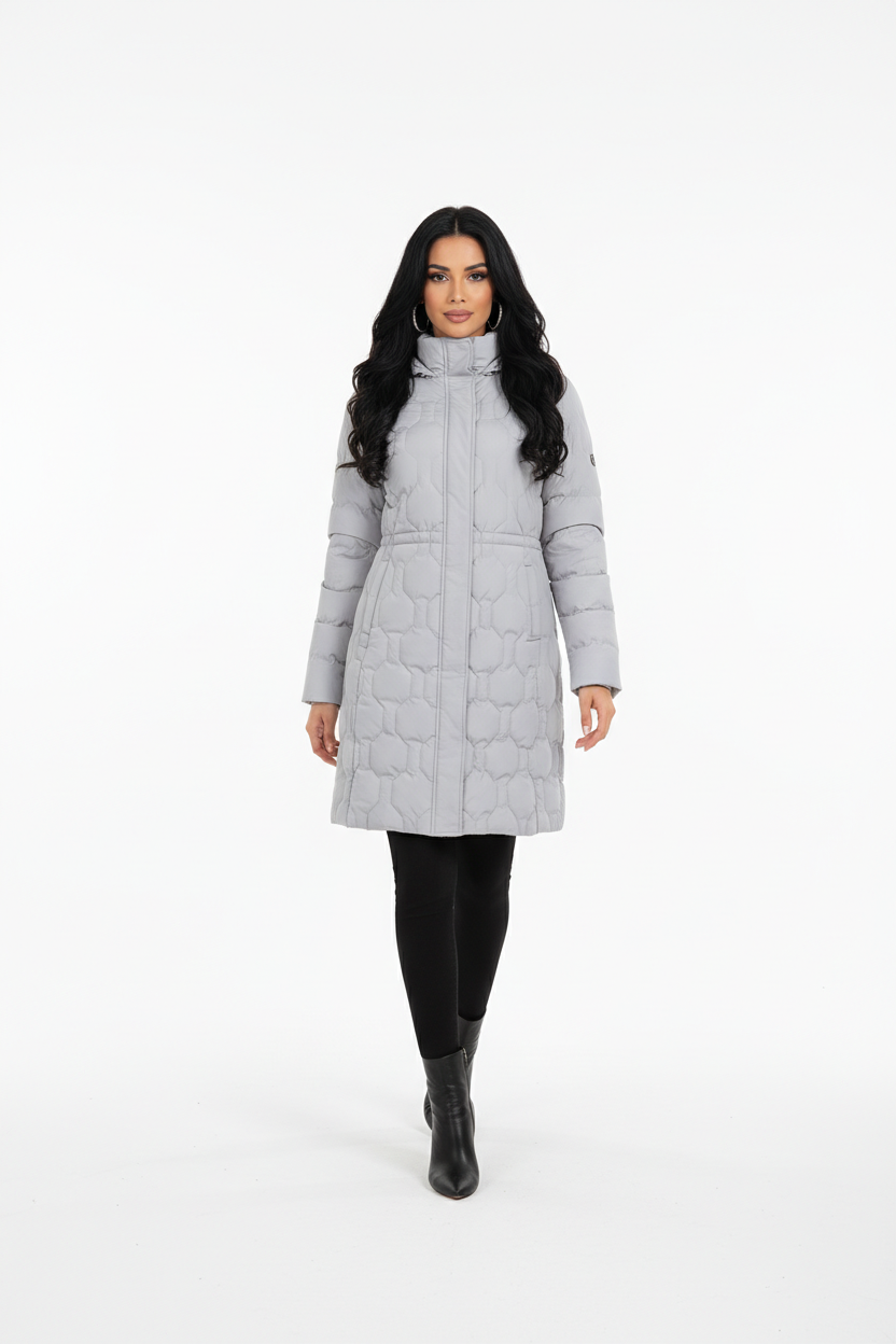 Mid-Length Winter Down Jacket