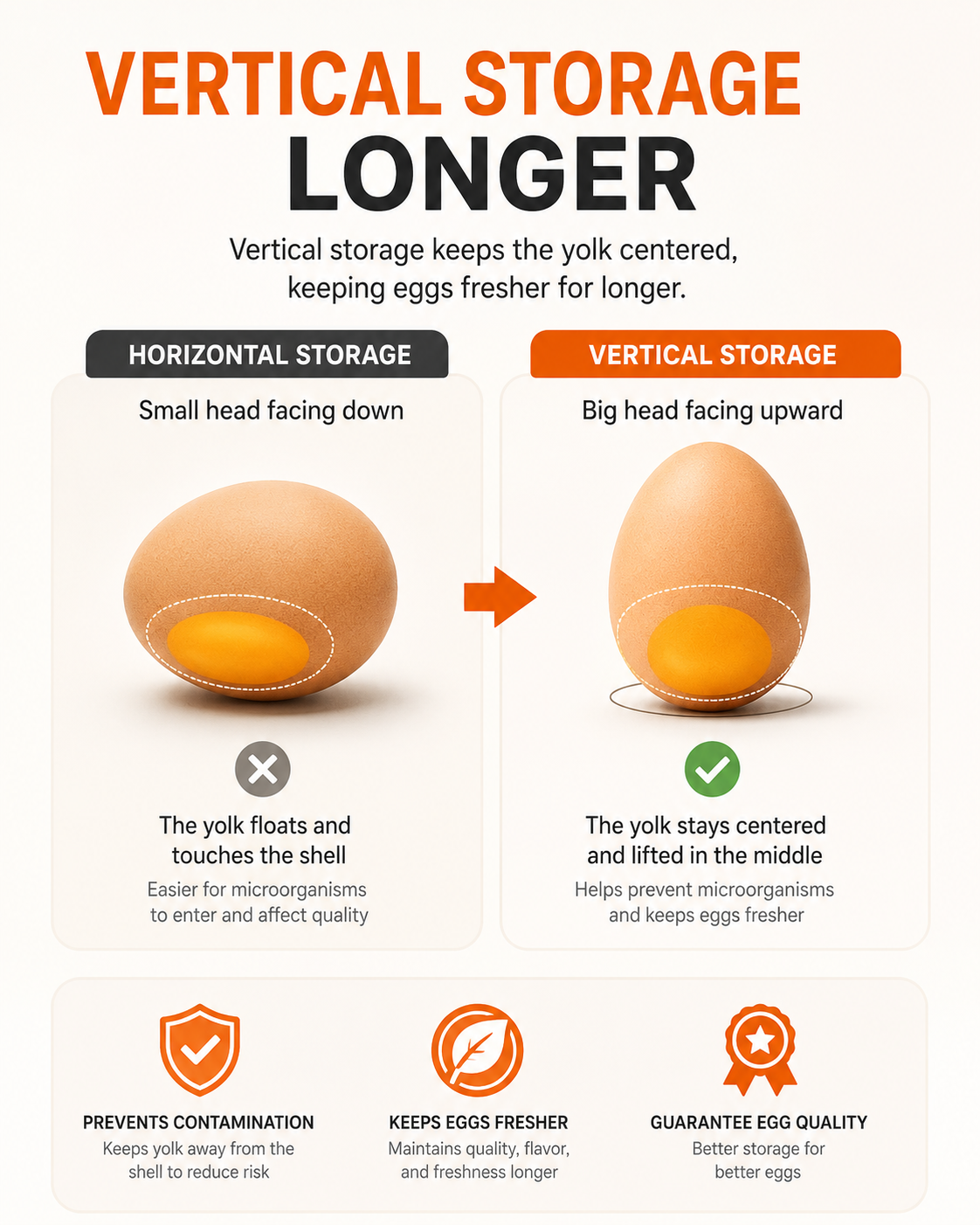 Horizon™ Stackable Refrigerator Egg Storage Drawer Organizer