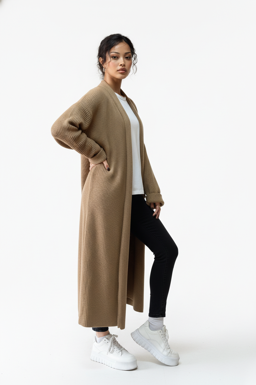 Sweater Coat Mid-Length Premium