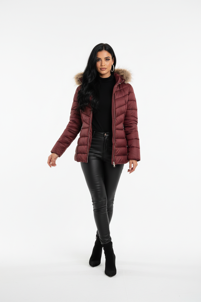 Mid-Length Slim-Fit Coat Premium