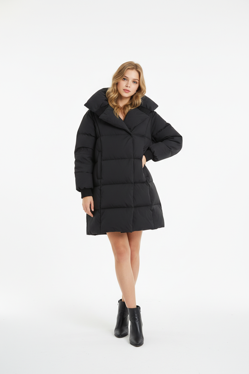 Knee-Length Ultra-Thick Coat Premium
