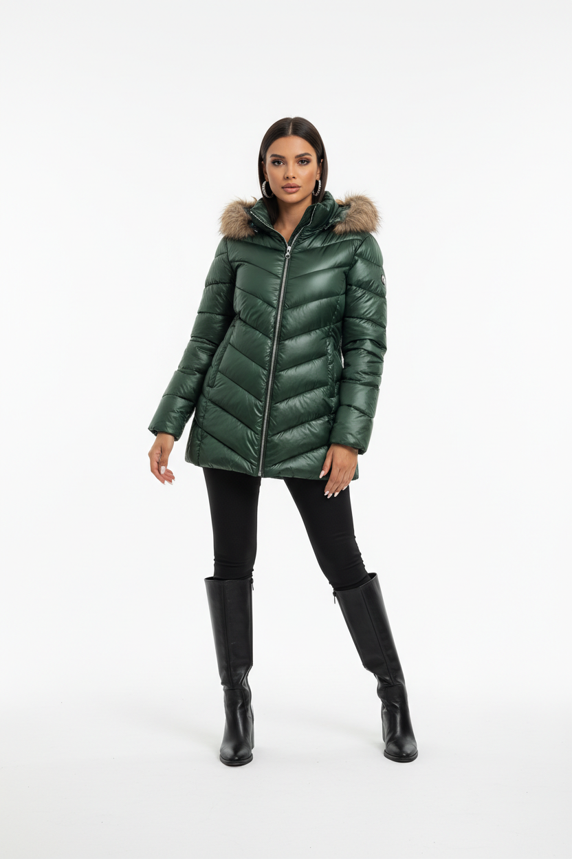 Mid-Length Slim-Fit Coat Premium