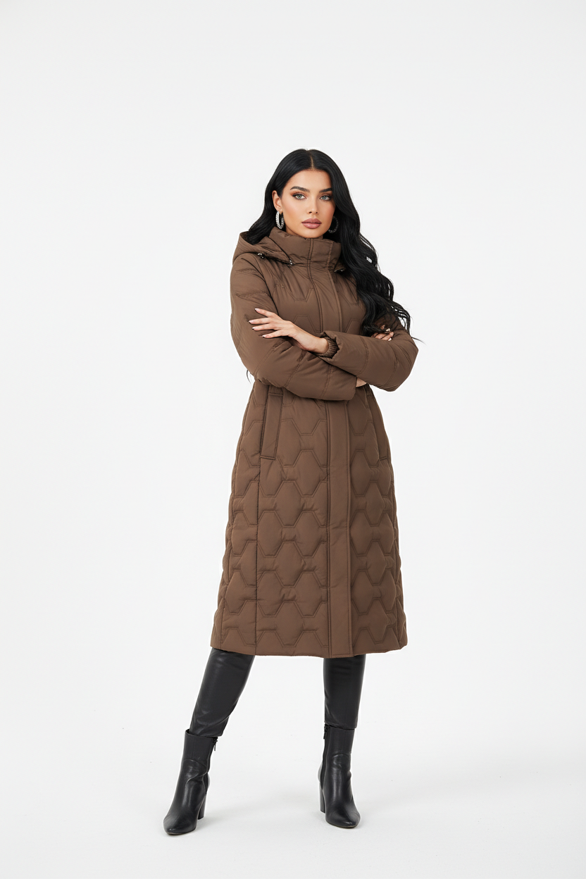 Mid-Length Winter Down Jacket