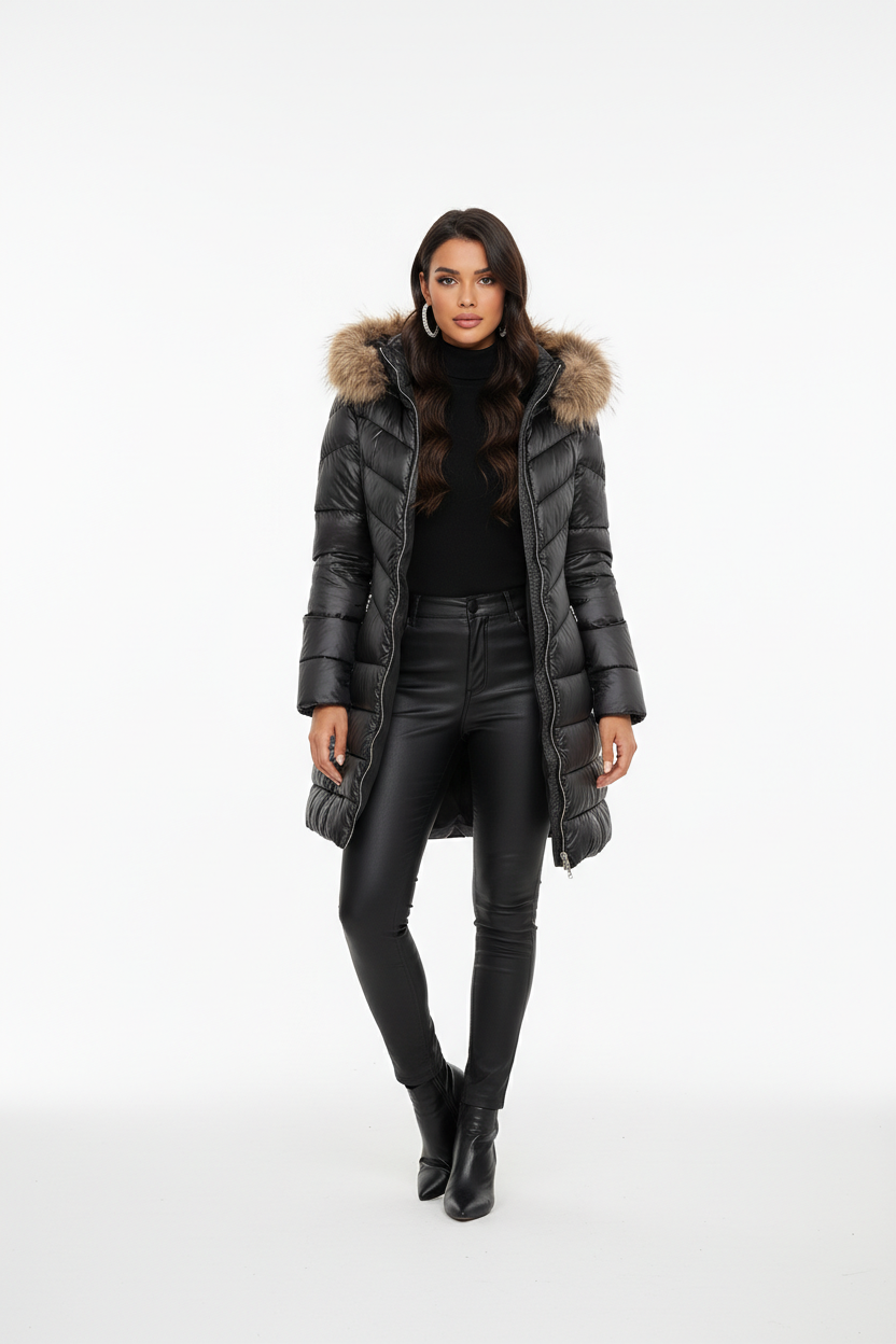 Mid-Length Slim-Fit Coat Premium