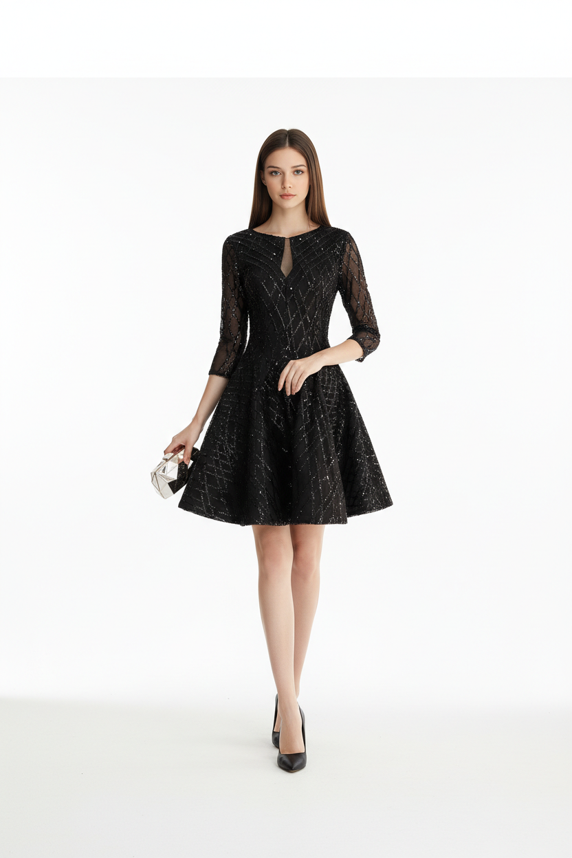 Cocktail Short Dress Black