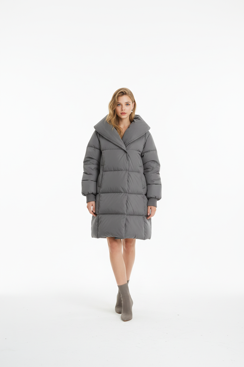 Knee-Length Ultra-Thick Coat Premium