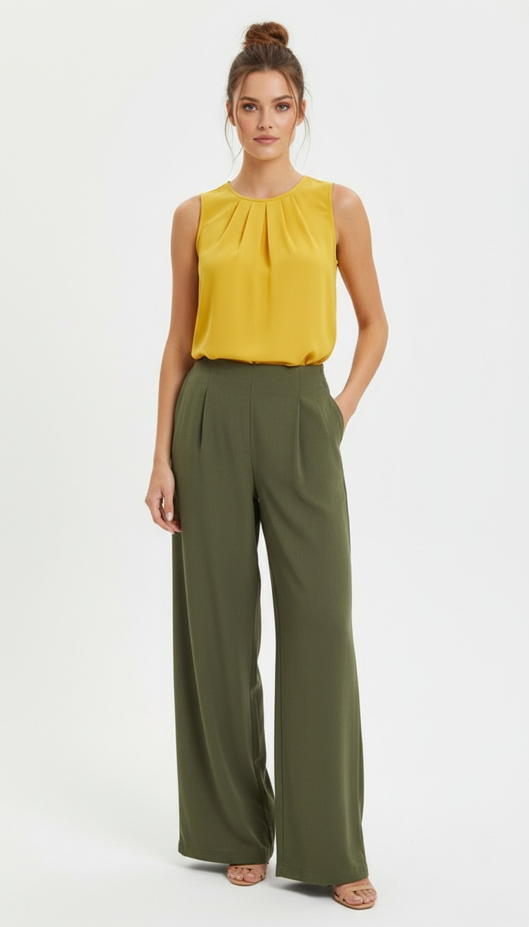 Sleeveless Button Shirt