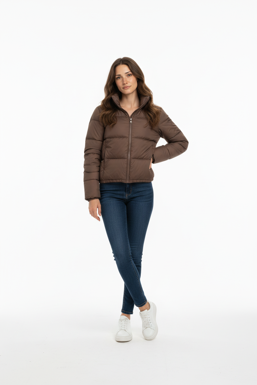 Padded High-Waisted Coat