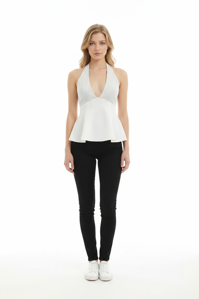 Sleeveless Halter Neck Camisole Top